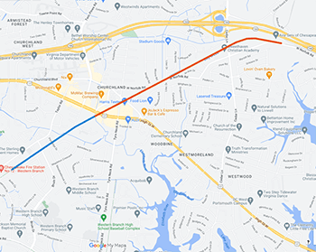 Map of ChesPorts trail thumbnail