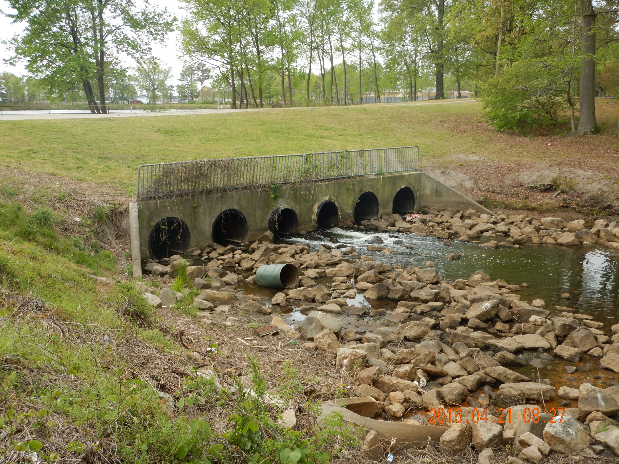 Photo of an stormwater outfall