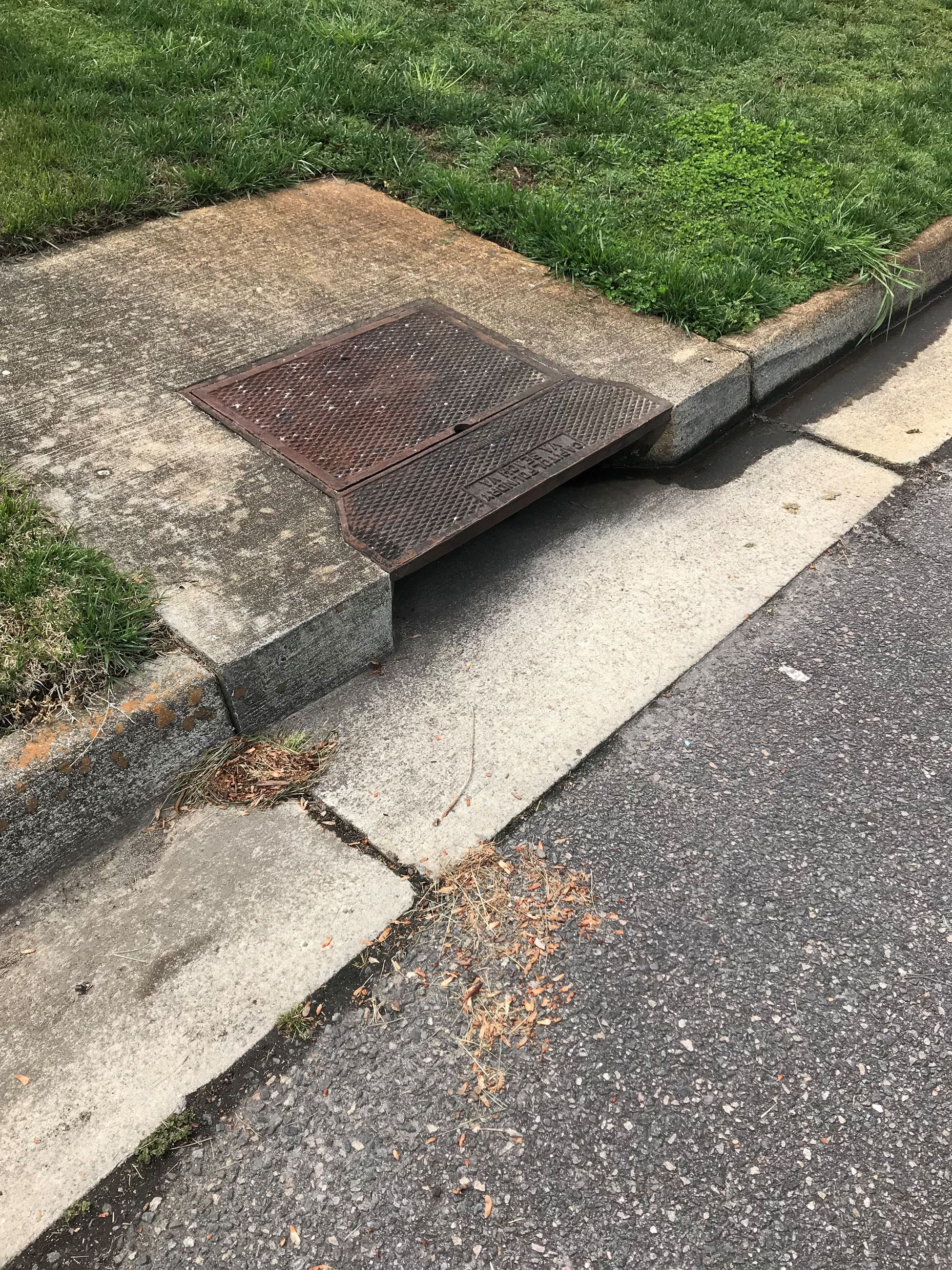 phot of a stormwater catch basin